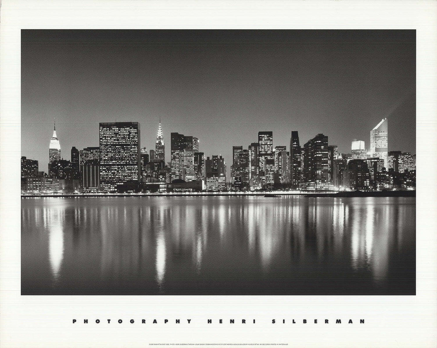 Henri Silberman Manhattan East Side " Offset Lithograph Photo