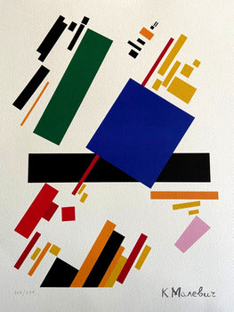 Kazimir Malevich Lithograph Coa (Josef Albers Piet Mondrian)