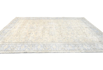 Handmade Antique Muted Distressed Oriental Rug