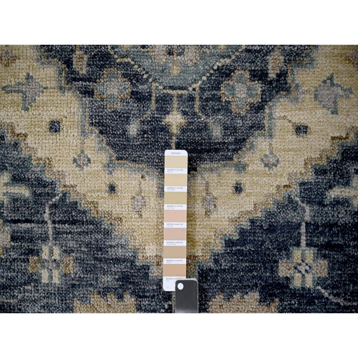 9'3"X12'3" Toasty Gray Bookshaish Design Hand Knotted Wool Oriental Rug
