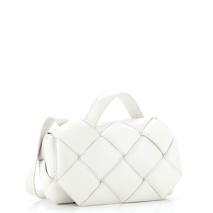 Bottega Veneta Top Handle Shoulder Bag Padded Maxi Intrecciato Leather