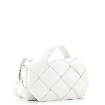 Bottega Veneta Top Handle Shoulder Bag Padded Maxi Intrecciato Leather