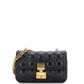 Christian Dior Dioraddict Flap Bag Cannage Quilt Lambskin Medium