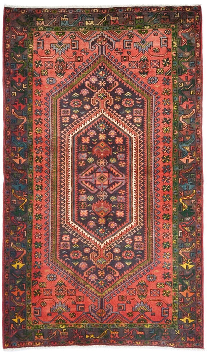 Handmade Vintage Traditional Oriental Rug Floral
