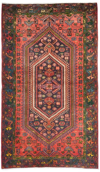 Handmade Vintage Traditional Oriental Rug Floral