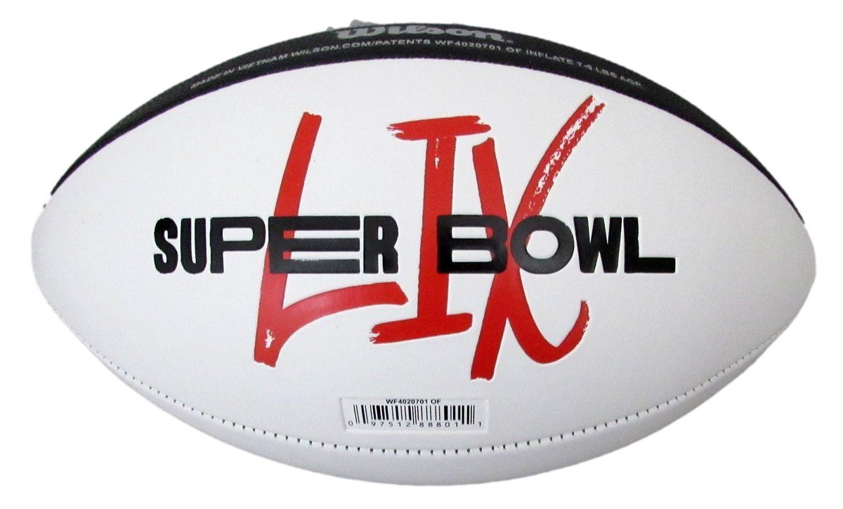 A.J. Brown Signed/Auto Super Bowl Lix Logo Football Eagles Beckett 195539