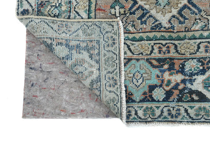 Antique Hand-Knotted Oriental Rug 7X10 Ft Floral
