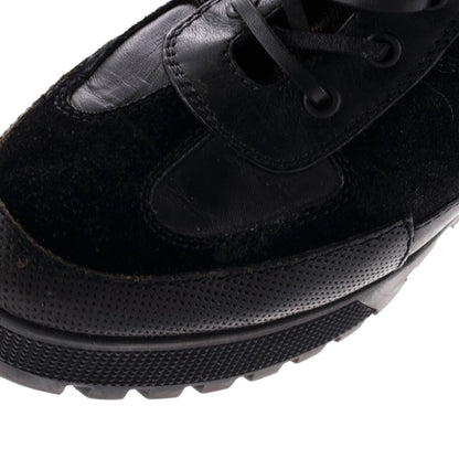 Louis Vuitton Women'S Laureate Platform Desert Boots Suede With Monogram Canvas