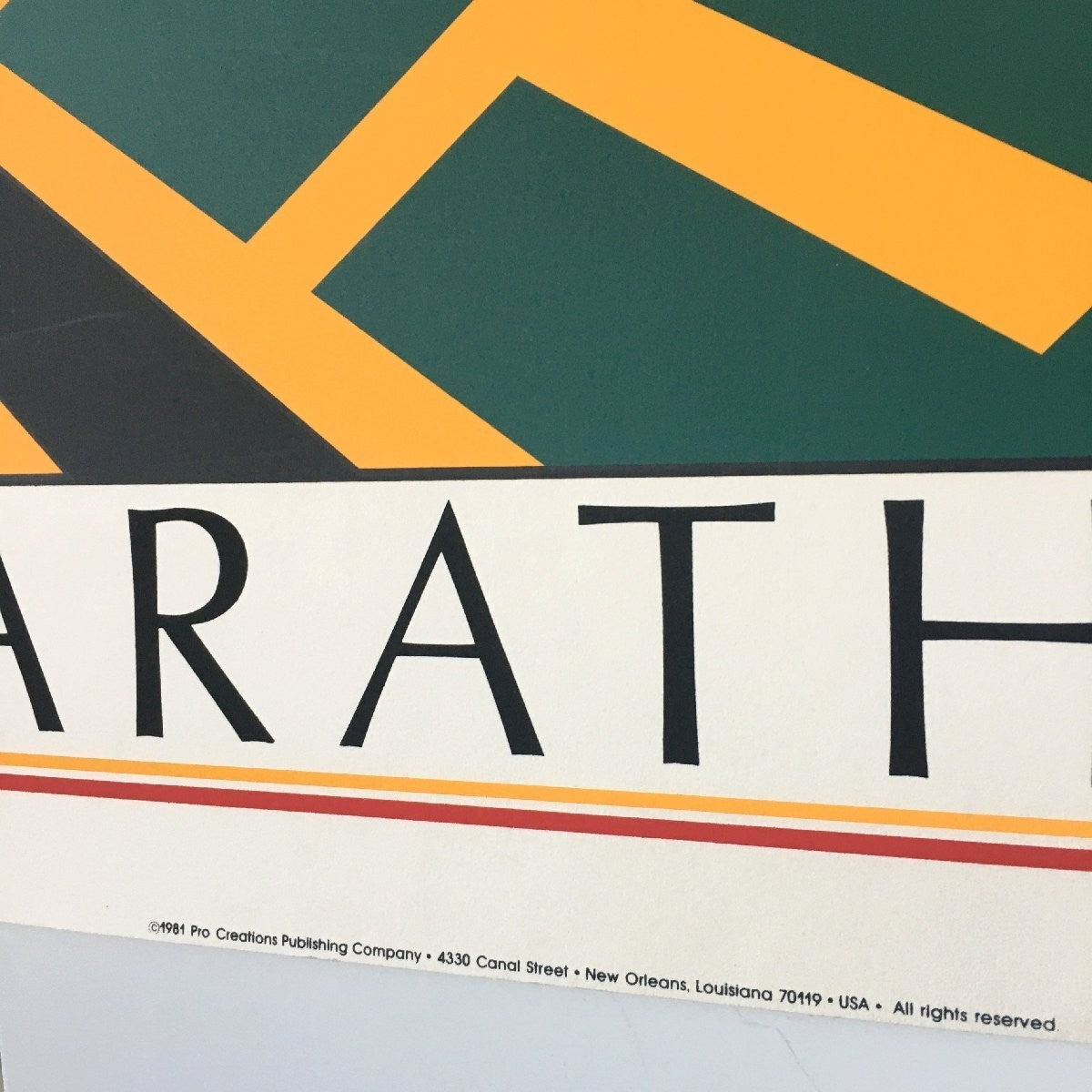 Kn Martin Boston Marathon 1981 Official Poster Silk Screen / Limited 5000 B.A.A.