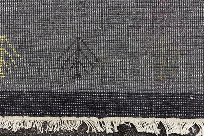 Handwoven Indo-Gabbeh Oriental Runner Rug