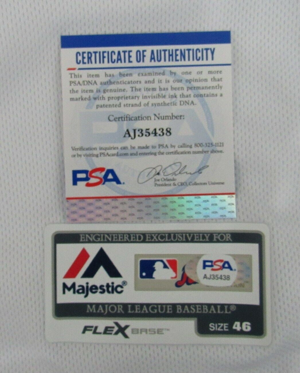 Kirk Gibson Signed/Auto Detroit Tigers Majestic Baseball Jersey Psa/Dna 163430