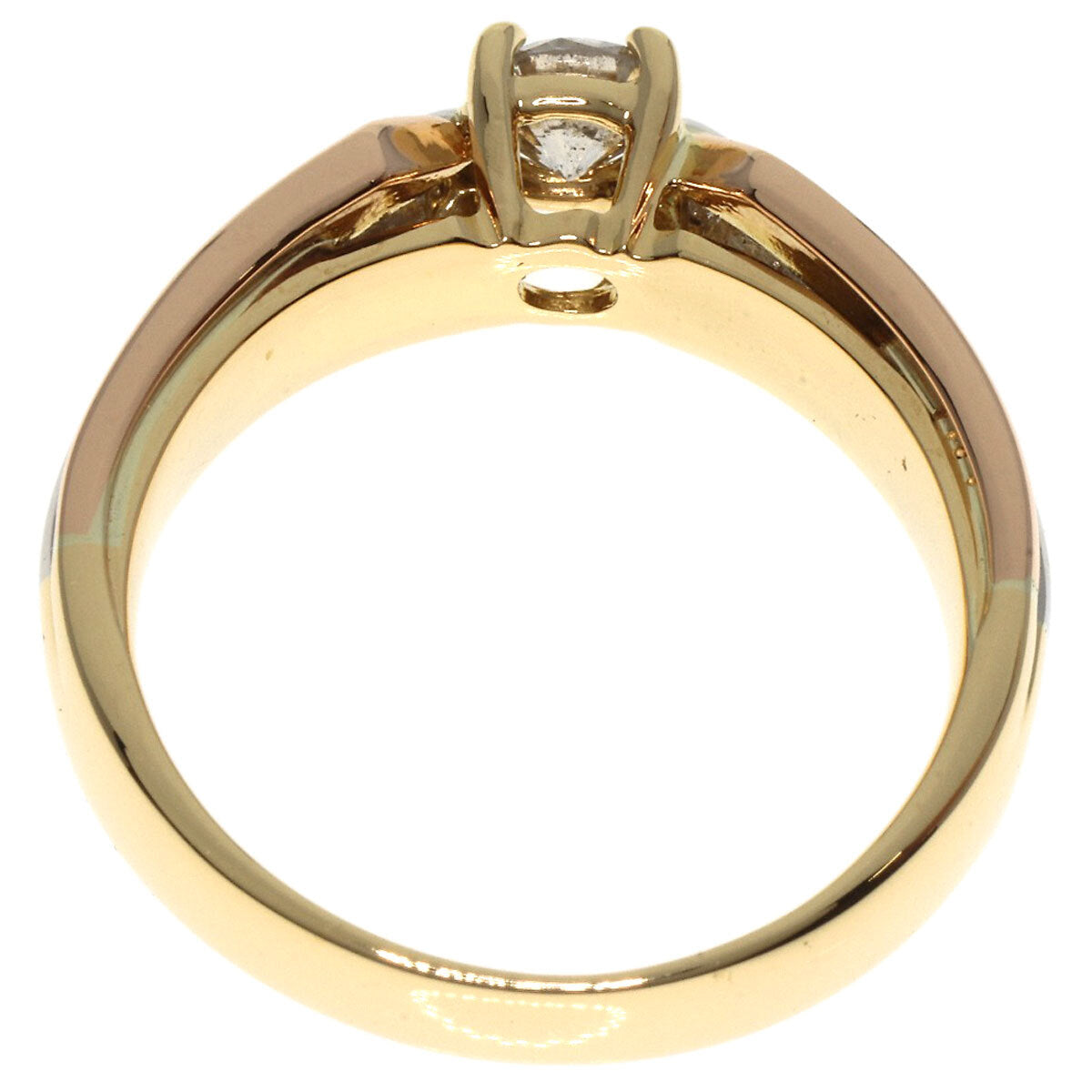 0.31Ct Diamond Ring K18 White Gold 18K 7.1G