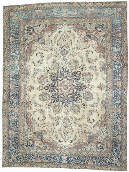9'6X12'8 Ft Antique Distressed Stone-Washed