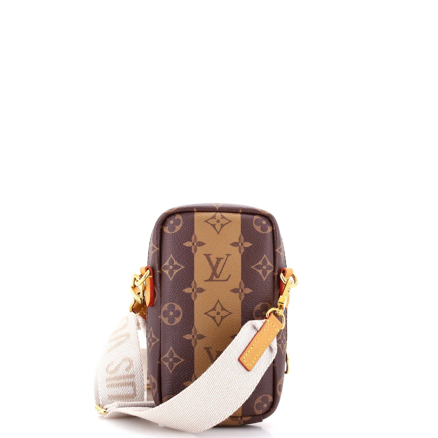 Louis Vuitton Nigo Flap Double Phone Pouch Limited Edition Stripes Monogram