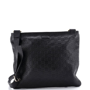 Gucci Convertible Zip Messenger Guccissima Leather Large