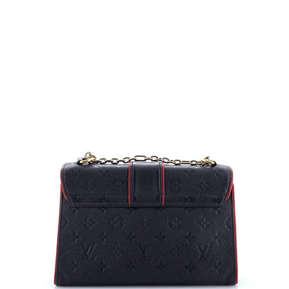 Louis Vuitton Saint Sulpice Handbag Monogram Empreinte Leather Pm