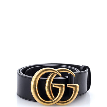 Gucci Gg Marmont Belt Leather Wide