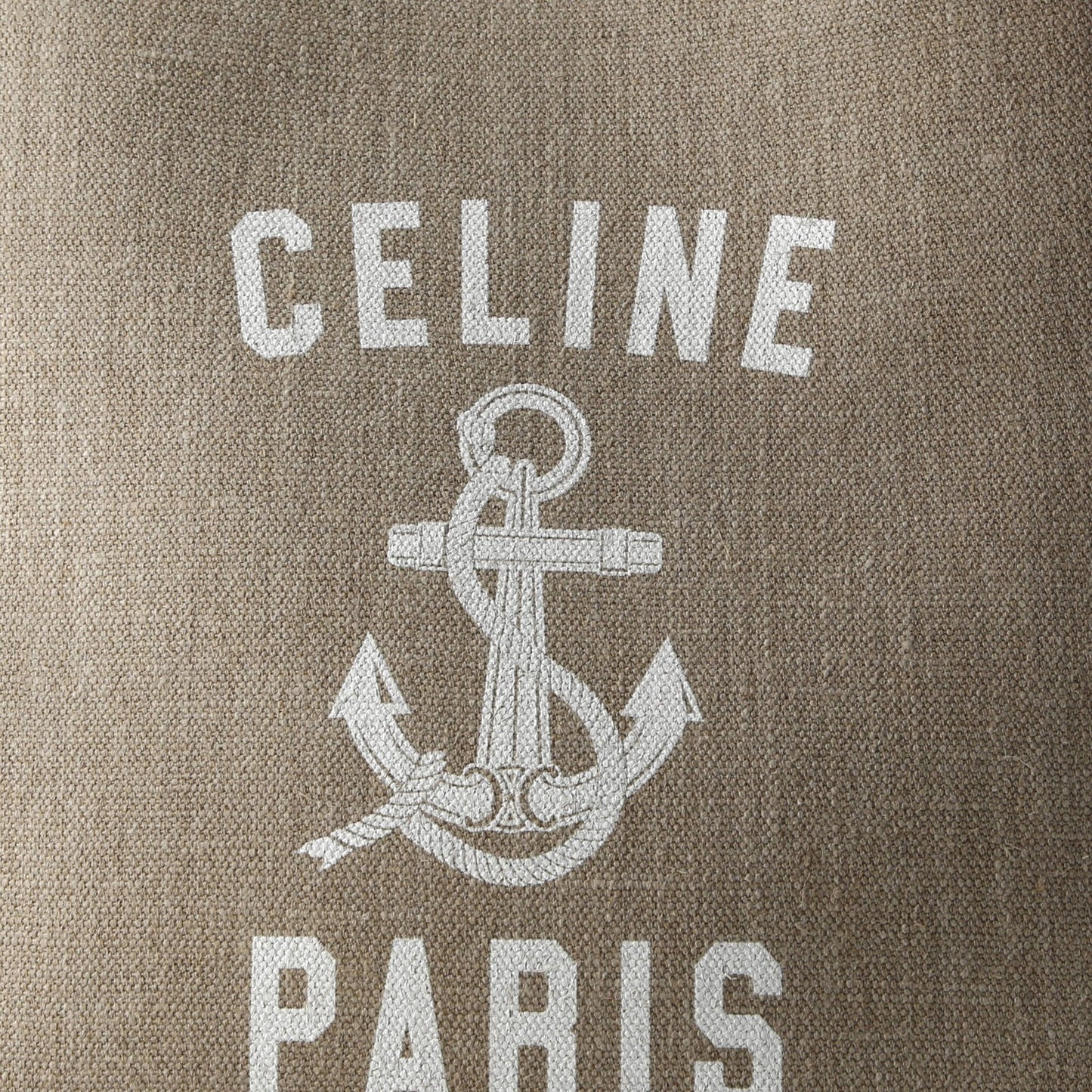 Celine Vertical Cabas Tote Printed Canvas And Leather Small