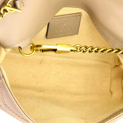 Gucci Gg Marmont Flap Bag Matelasse Leather Super Mini