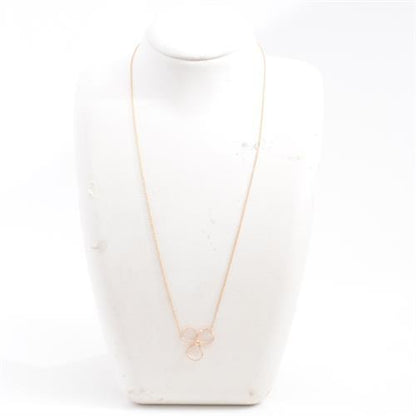 Tiffany & Co. Paper Flowers Diamond Necklace Pink Gold 750Pg
