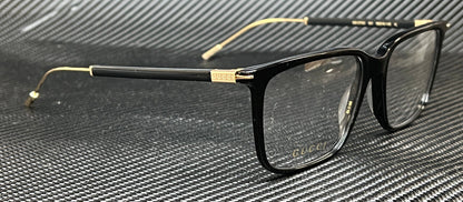 Gucci Gg1273O 001 Black Gold Men'S Medium 56 Mm