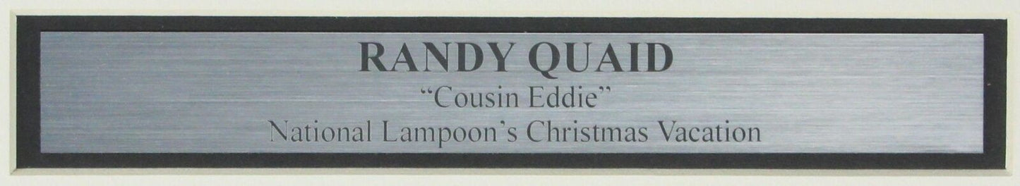 Randy Quaid Signed/Inscribed "Cousin Eddie" 8X10 Photo Framed Beckett 165718