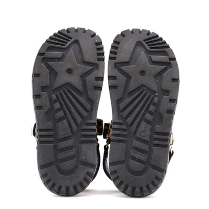 Christian Dior Women'S Dioract Sandals Printed Technical Fabric