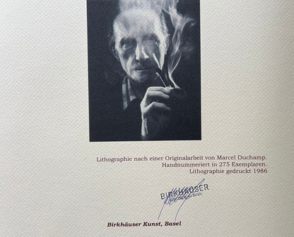 Marcel Duchamp Lithograph Coa Signed In Pen