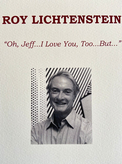 Roy Lichtenstein Lithograph Coa Original Signed