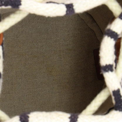 Celine Drawstring Bucket Bag Logo All Over Textile Teen