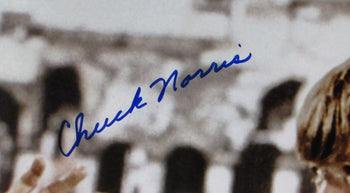 Chuck Norris Autographed The Way Of The Dragon 16X20 Photo Framed Jsa 186289
