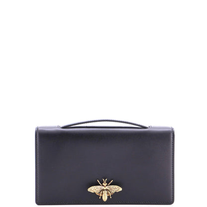 Christian Dior Bee Clutch Leather