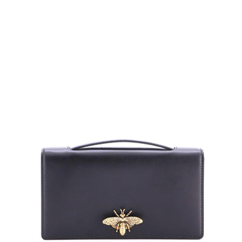 Christian Dior Bee Clutch Leather