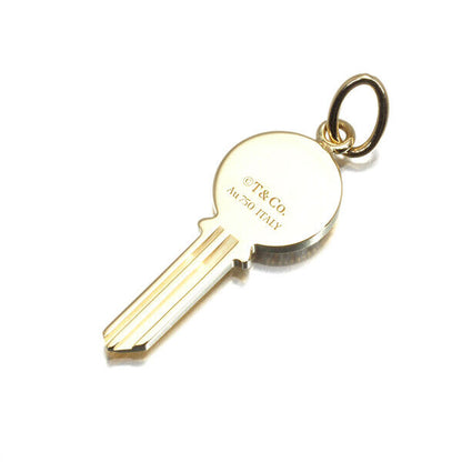 Tiffany&Co. Pendant Diamond Tiffany Keys-Modern Key Charm Mini 18K Yg