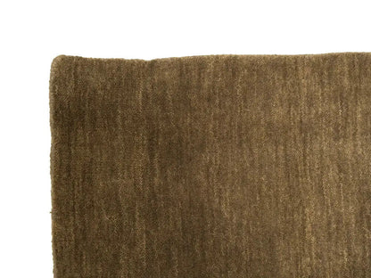 Solid Brown Hand-Loomed 8X8 Gabbeh Wool Rug