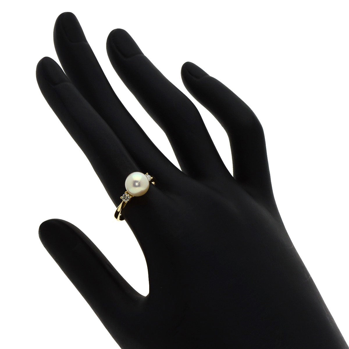 Tiffany&Co. Pearl Pearl Diamond Ring K18 Yellow