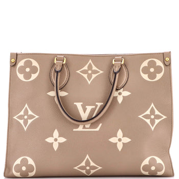 Louis Vuitton Onthego Tote Bicolor Monogram Empreinte Giant Mm
