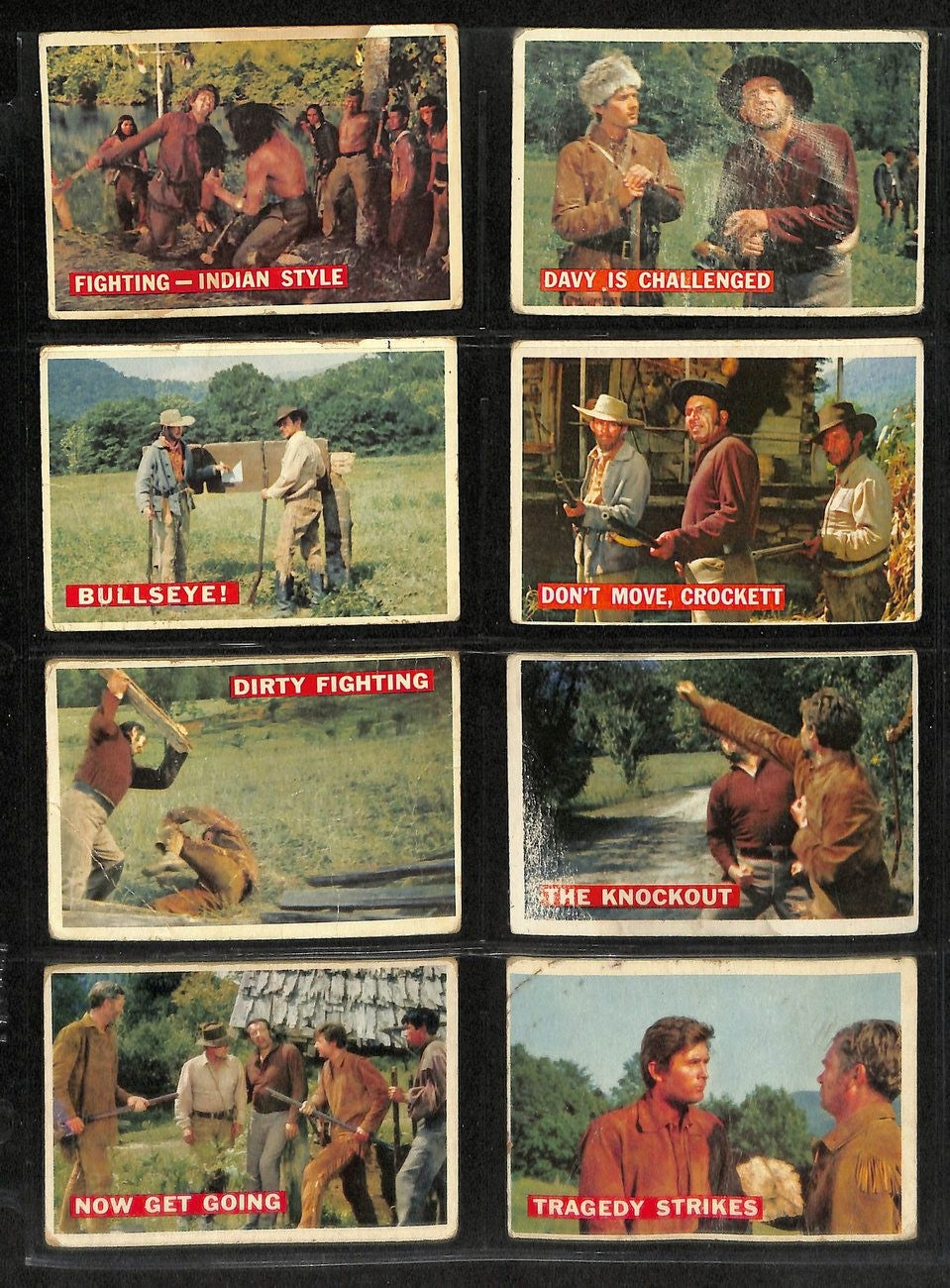 1956 Topps Davy Crockett Card Complete Orange
