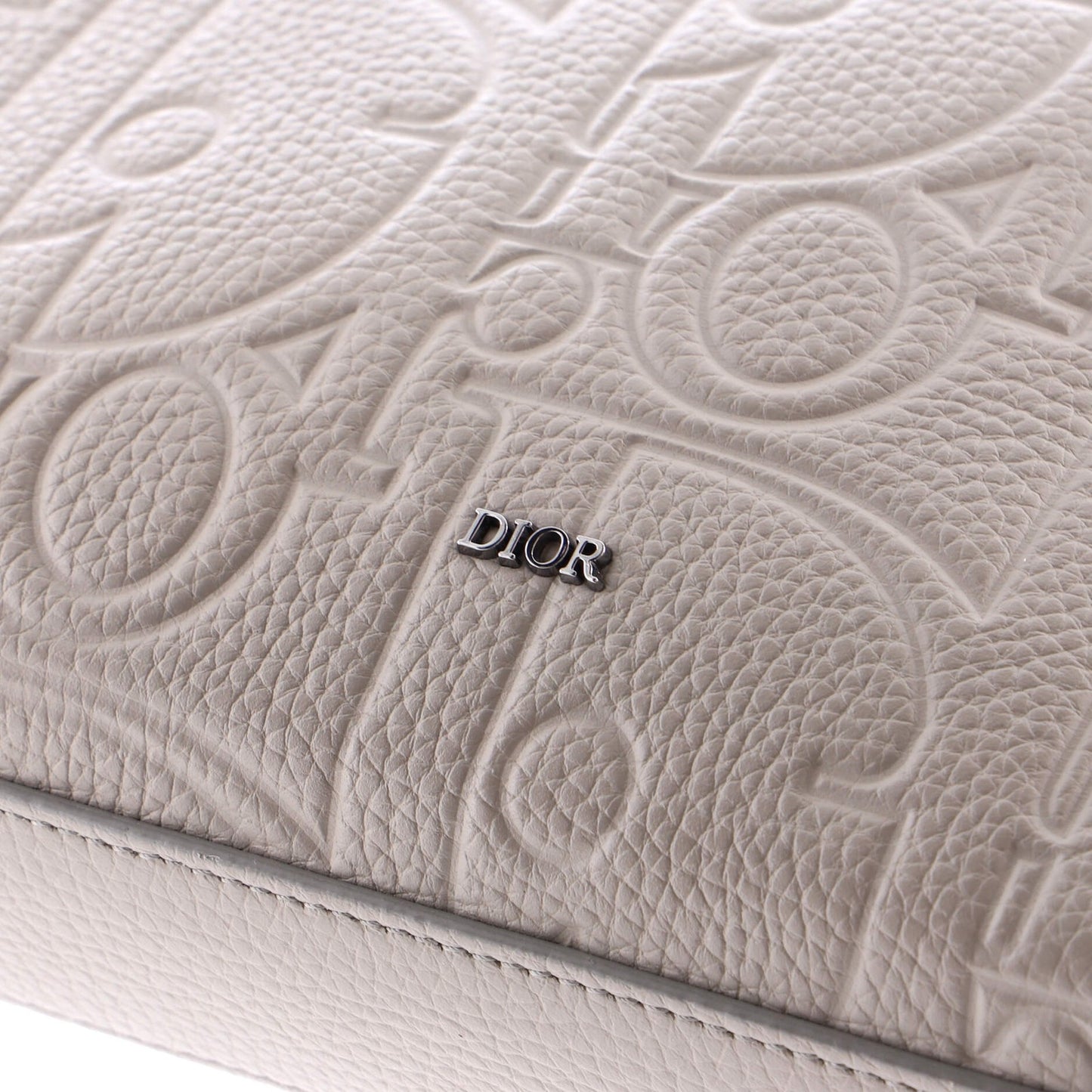 Christian Dior A5 Triangle Wristlet Pouch Gravity Leather