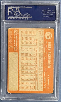 Bobby Richardson Autographed 1964 Topps Card #190 Psa