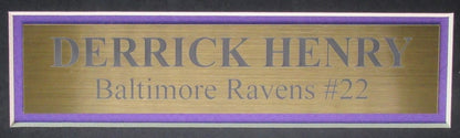 Derrick Henry Signed/Autographed Baltimore Ravens Jersey Framed Beckett 198139