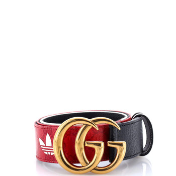 Gucci X Adidas Gg Marmont Belt Gg Coated Canvas And Leather