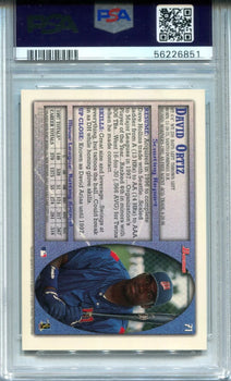 David Ortiz 1998 Bowman #71 Psa Mint 9 Rc