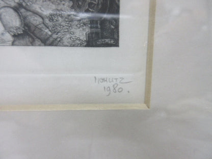 Philippe Mohlitz - Landscape Of Bordeaux Original Etching Signed Numbered Framed