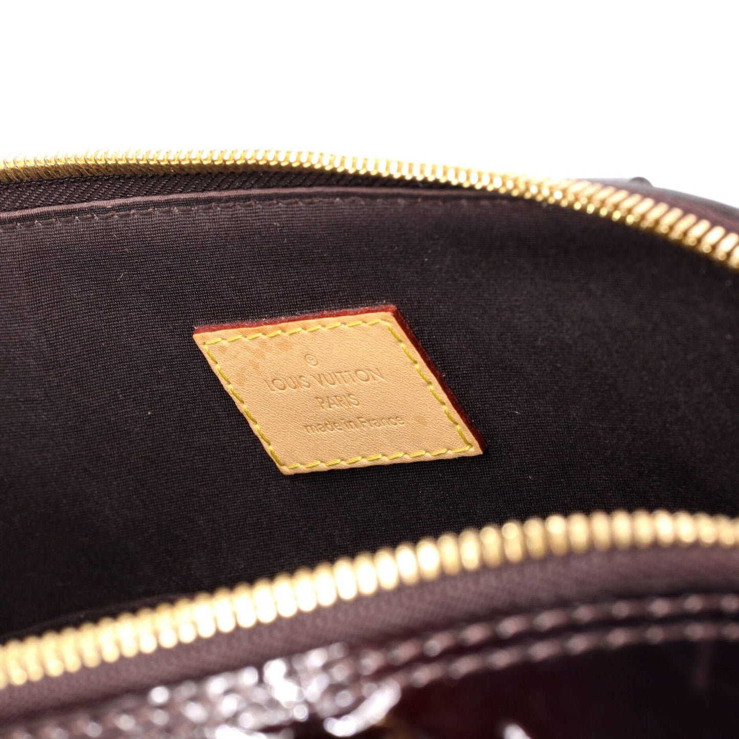 Louis Vuitton Alma Handbag Monogram Vernis Pm