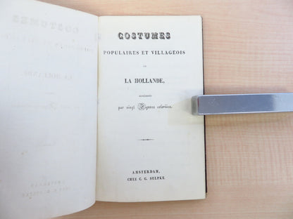 Costumes De La Hollande 19Th Dutch Folk Fashion Book Art Print C.G.Sulpke