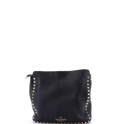 Valentino Garavani Rockstud Flip Lock Messenger Bag Leather Small