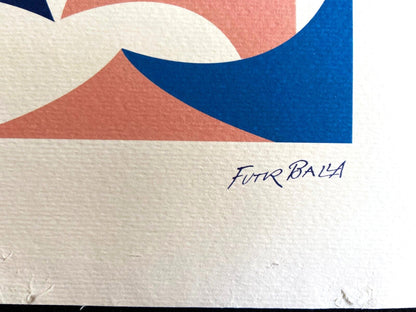 Giacomo Balla, Lithograph 1968 Venice Biennale Coa Numbered In Pencil