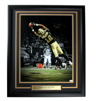 Marques Colston Saints Signed/Autographed 16X20