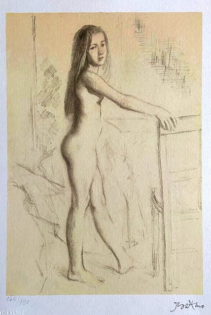 Balthus Lithograph Coa Signed Numbered Stamped (Egon Schiele)
